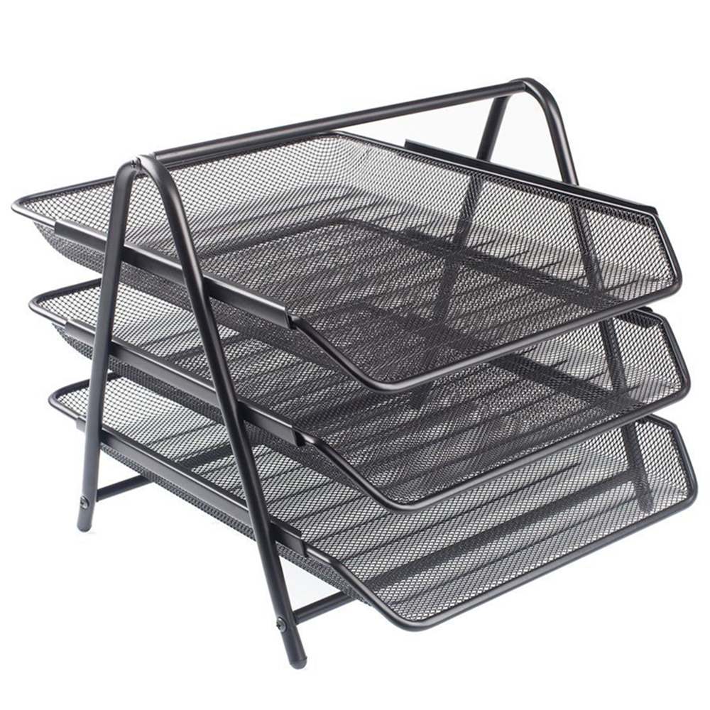 KRAF PERFORE EVRAK RAFI METAL KATLI SİYAH