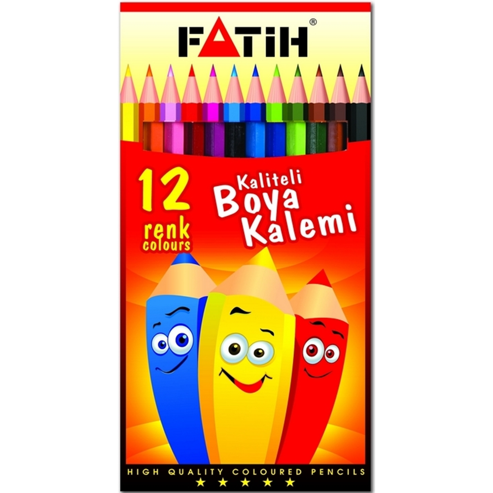 FATİH KURU BOYA 12 RENK TAM BOY 33112