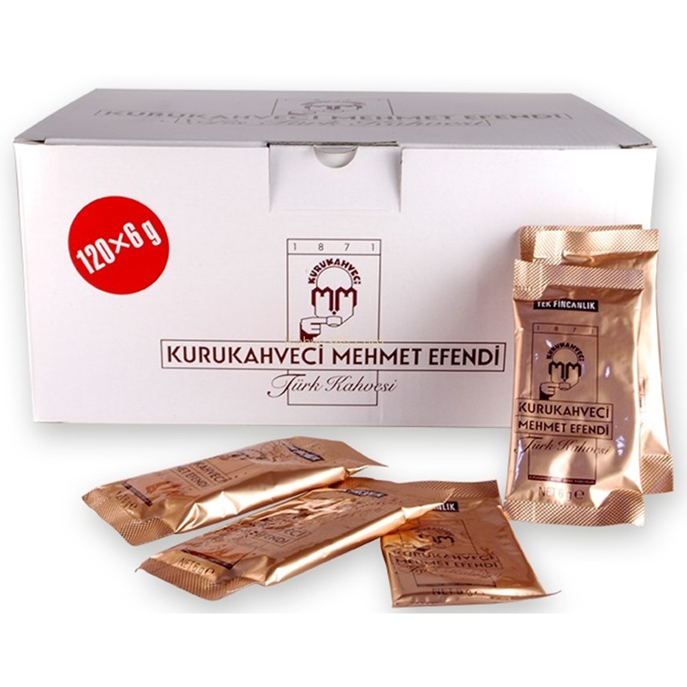 MEHMET EFENDİ TÜRK KAHVESİ 6g x 120 ADET TEK FİNCANLIK