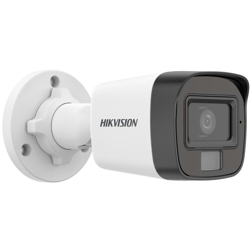 HIKVISION DS-2CD1021G2-LIUF 2MP 2.8MM 20MT DAHİLİ SESLİ H265 IP67 SMART HYRBID LIGHT BULLET IP KAMER