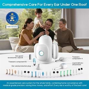 BEBIRD HOME 30S FAMILY EDITION 10MP KAMERA 3.5MM LENS ŞARJLI WIFI GÖRÜNTÜLÜ KULAK TEMİZLEME SETİ