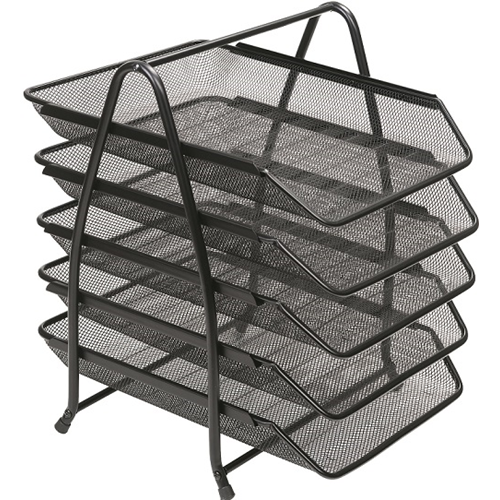 KRAF PERFORE EVRAK RAFI METAL KATLI SİYAH