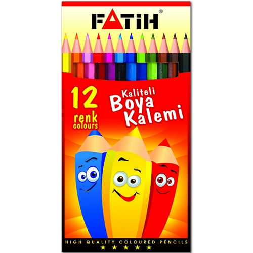 FATİH KURU BOYA 12 RENK TAM BOY 33112