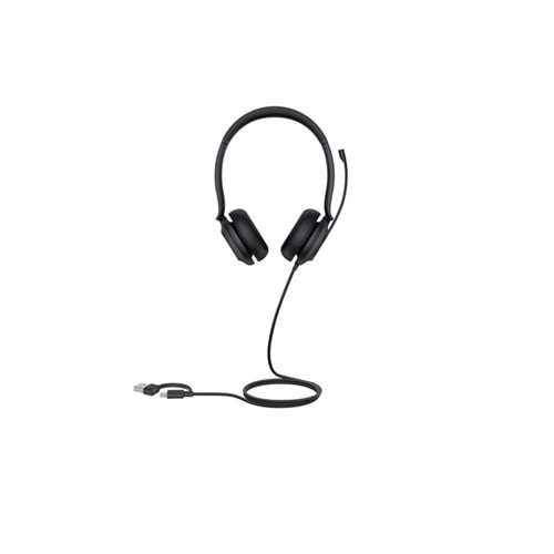 YEALINK UH35 DUAL UC USB-C/A TEAMS UYUMLU ÇİFT TARAFLI TAÇLI KULAKLIK 