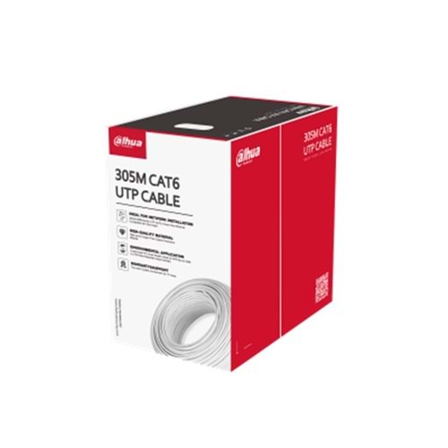 DAHUA DH-PFM920I-6UN-C U/UTP 305 METRE 23AWG %100 BAKIR BEYAZ RENK CAT6 KABLO 