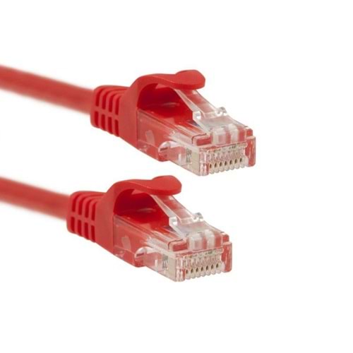 HCS 3 METRE PATCH CORD 4X2X24 UTP HALOJEN FREE (LS0H) KIRMIZI RENK (T06-00426-306) 