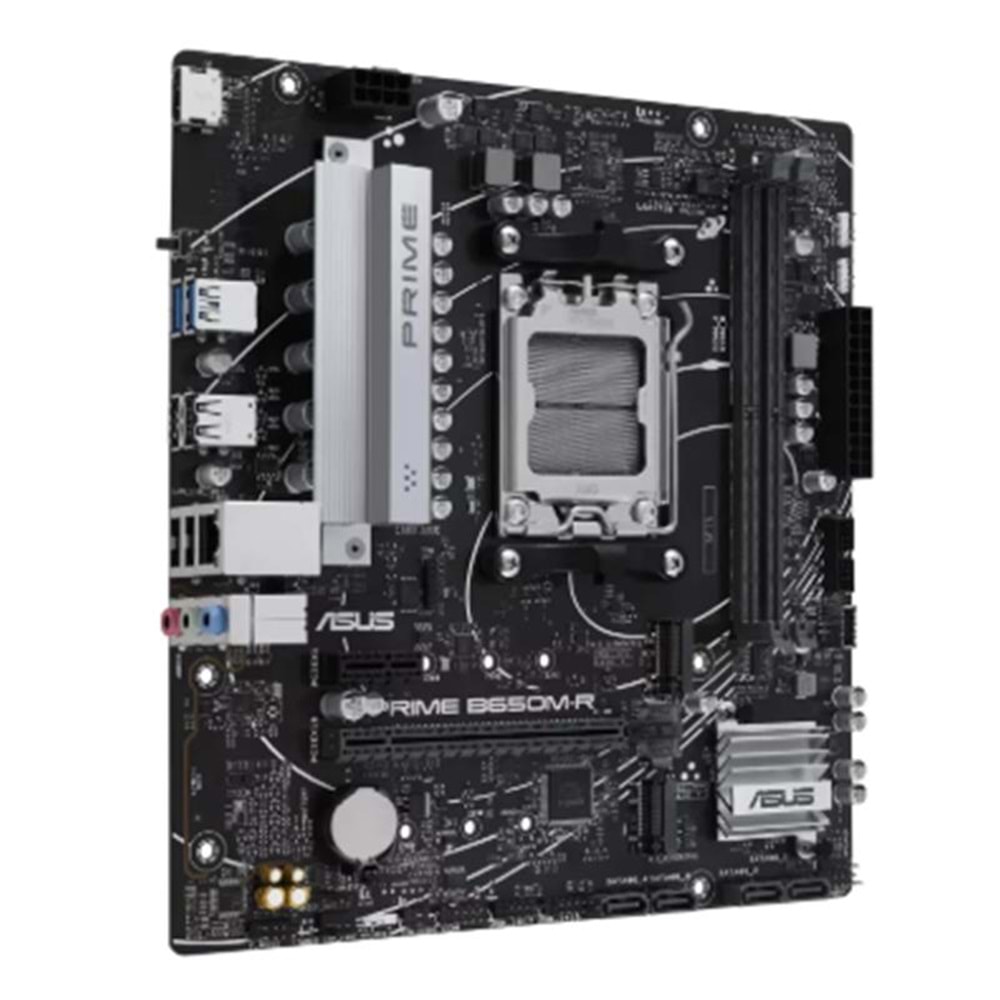 ASUS PRIME B650M-R DDR5 7200MHZ 1XHDMI 2XM.2 USB3.2 MATX AM5 (AMD AM5 9000/8000/7000 SERİLERİ İLE UYUMLU) 