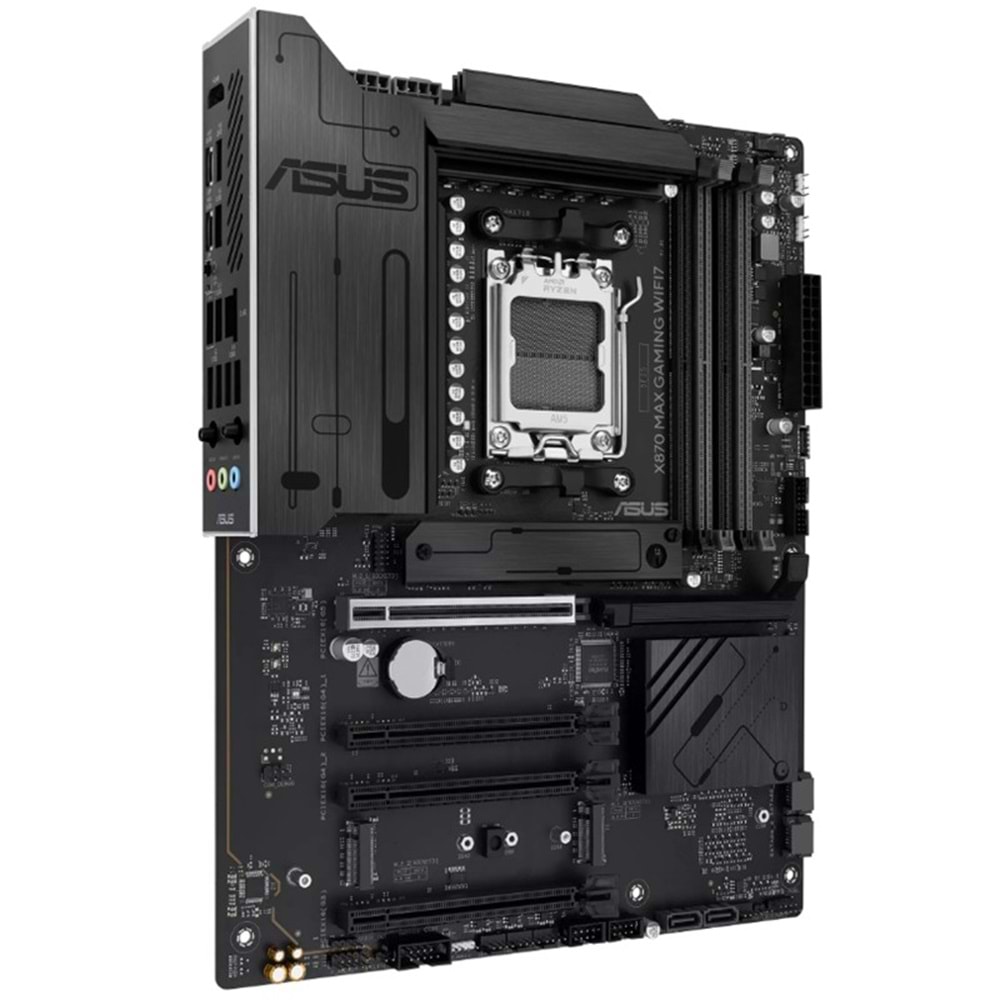ASUS X870 MAX GAMING WIFI7 DDR5 8000MT/S 1XHDMI 2XUSB 3XM.2 ATX AM5 (AMD AM5 9000/8000/7000 SERİLERİ İLE UYUMLU) 