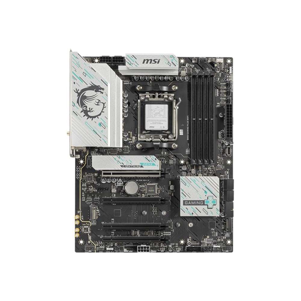 MSI B850 GAMING PLUS WIFI DDR5 8200MT/S 1XDP 3XM.2 ATX AM5 (AMD AM5 9000/8000/7000 SERİLERİ İLE UYUMLU) 