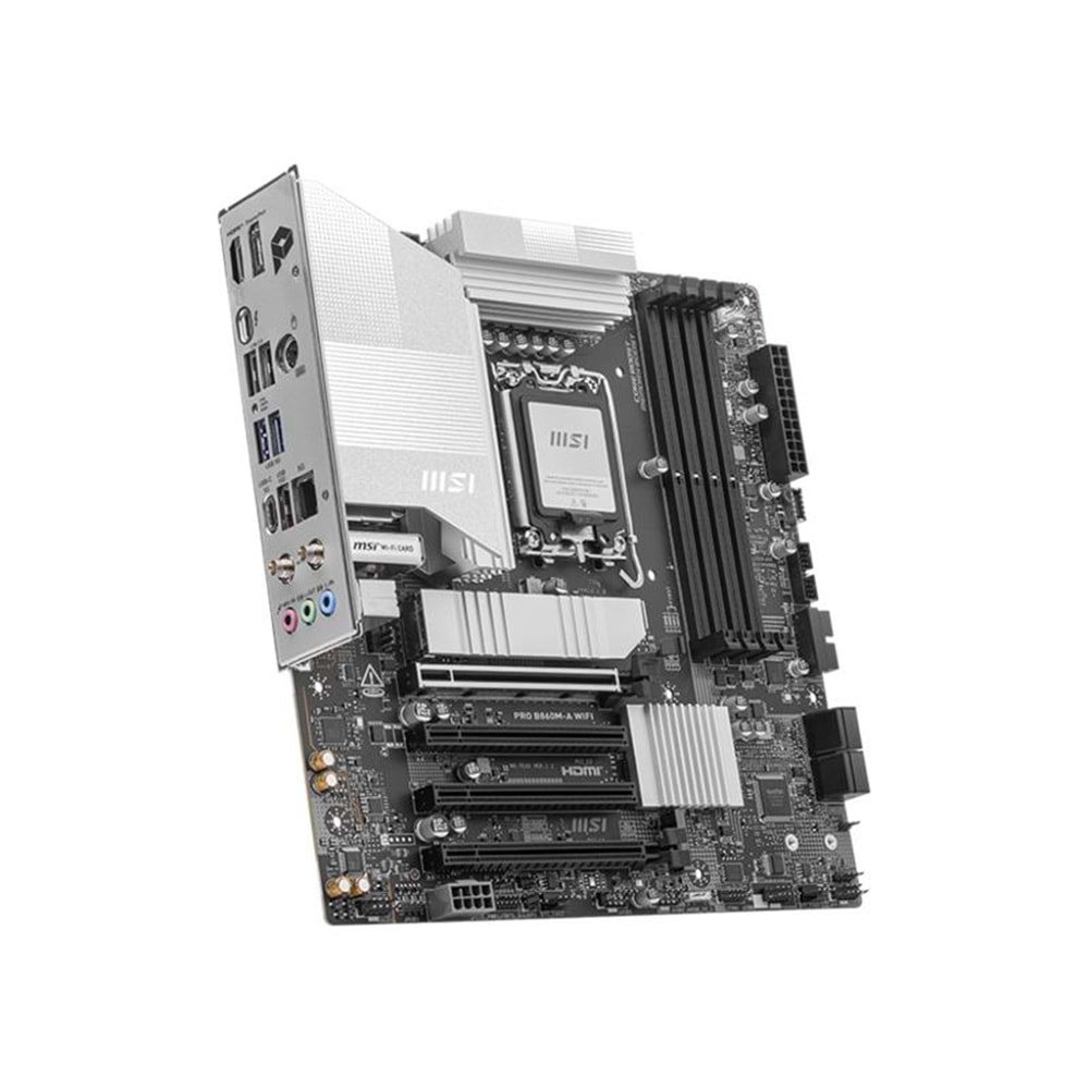 MSI PRO B860M-A WIFI DDR5 8800MT/S 1XHDMI 1XDP 3XM.2 MATX 1851P (INTEL ULTRA PROCESSORS SERIES2) 