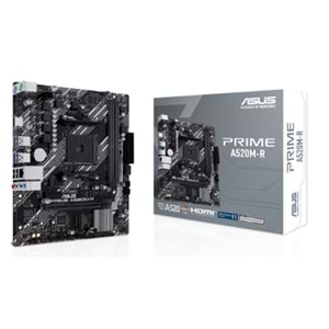 ASUS PRIME A520M-R DDR4 5100MHZ 1XHDMI 1XM.2 USB2.0 MATX AM4 (AMD AM4 5000/4000 /3000 SERİLERİ İLE UYUMLU) 