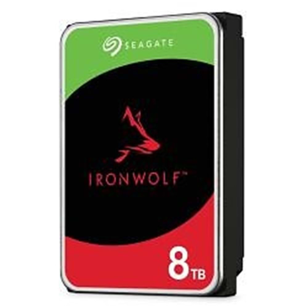 8 TB SEAGATE 3.5 IRONWOLF SATA3 5400RPM 256MB ST8000VN002 (3 YIL RESMI DIST GARANTILI) 