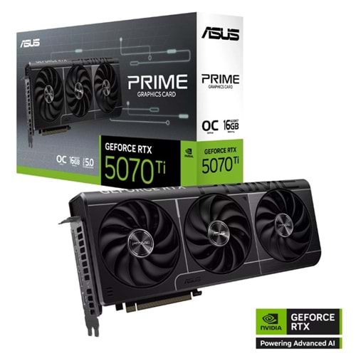 ASUS GEFORCE PRIME-RTX5070TI-O16G 16GB GDDR7 256BIT 1XHDMI 3XDP EKRAN KARTI 