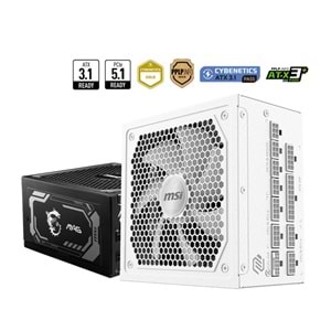 MSI MAG A1000GL PCIE5 1000W 80+ GOLD POWER SUPPLY 