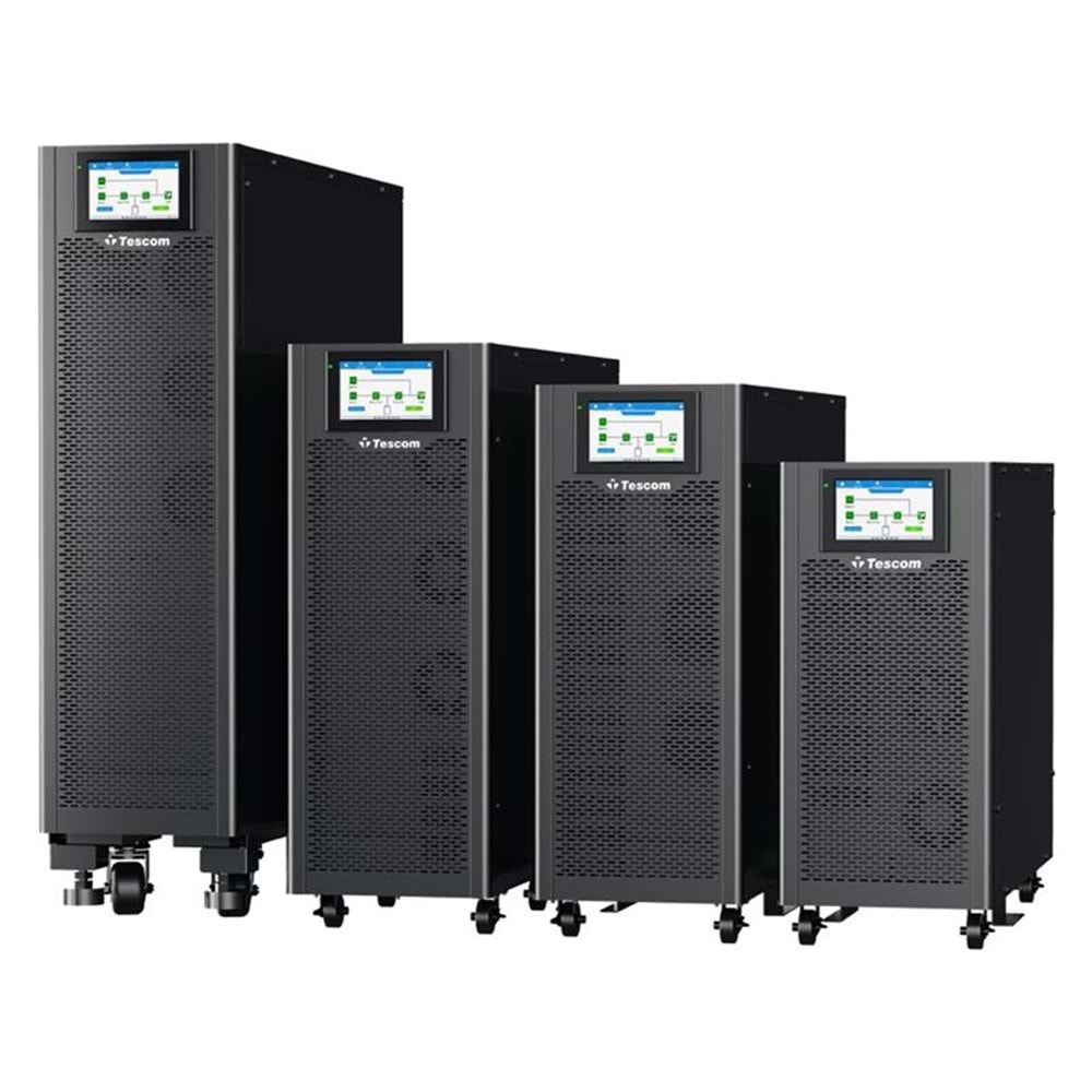 TESCOM TEOS 330 30KVA 3F/3F (60X7AH) RS-232 6/15 DK LCD ONLINE UPS (TRIFAZE) 