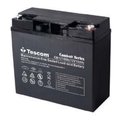 TESCOM COMBATT CBL12-18 12V 18AH TAM BAKIMSIZ KURU AKÜ 
