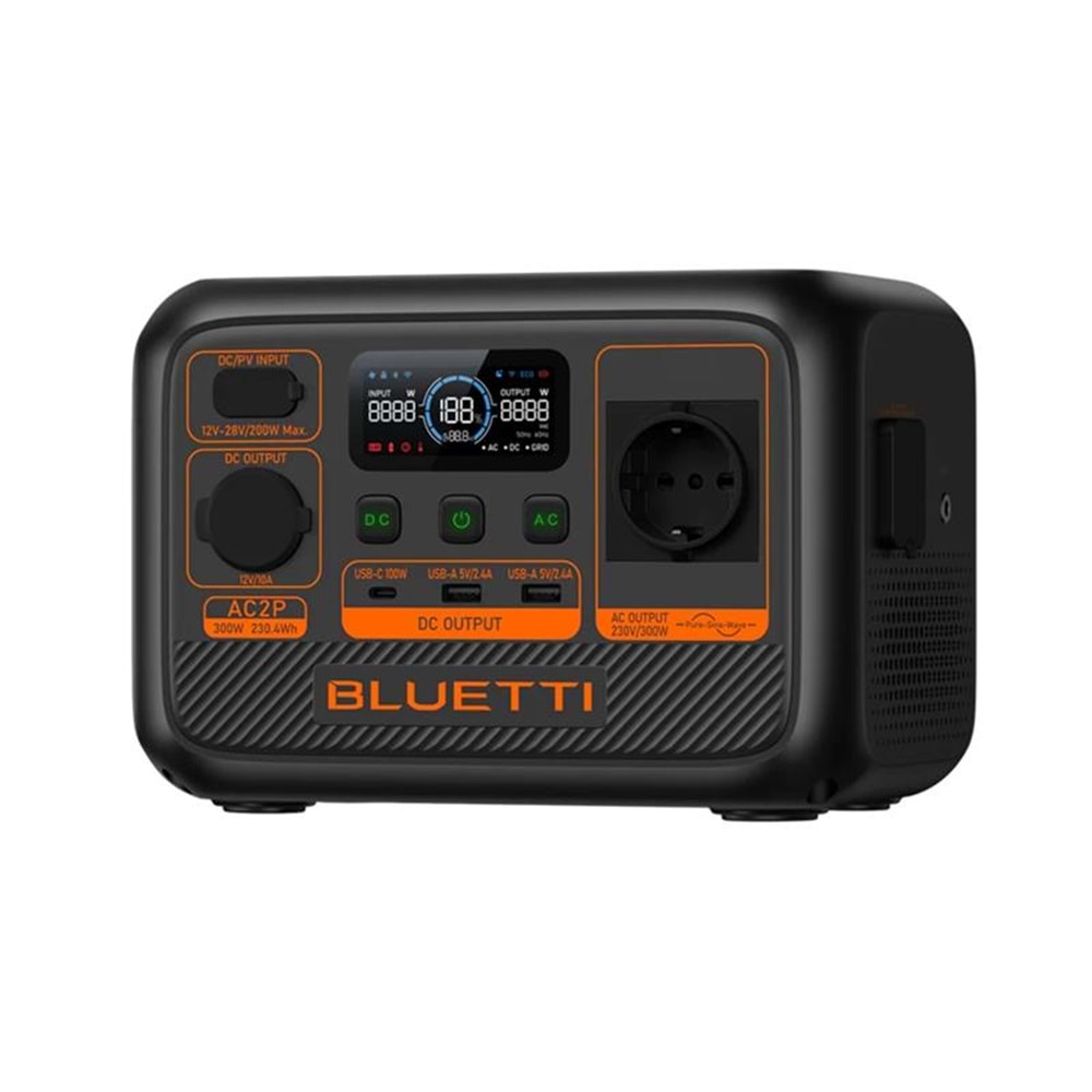 BLUETTI AC2P 300W 230,4WH TAŞINABİLİR GÜÇ İSTASYONU 