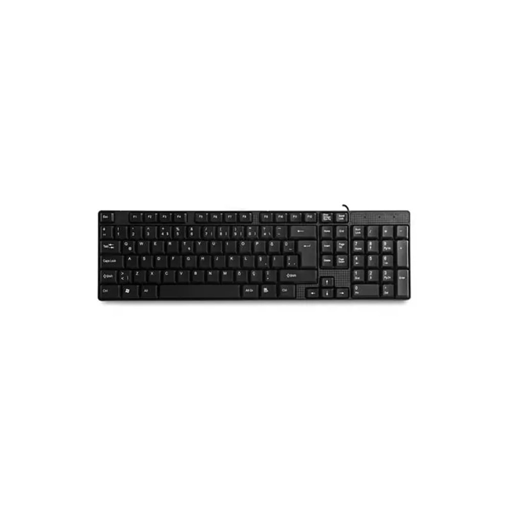 EVEREST KB-871U SIYAH USB Q TR STANDART KABLOLU KLAVYE 