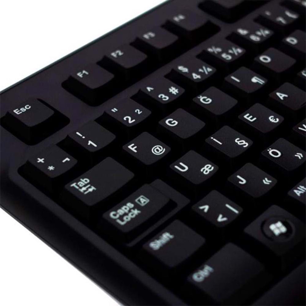 LOGITECH K120 F USB KLAVYE SIYAH 920-004163 KABLOLU 