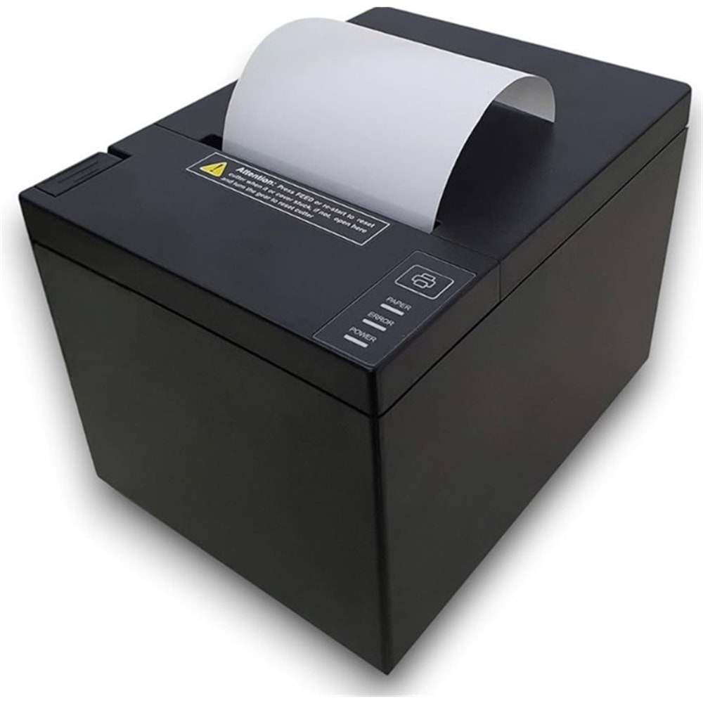 XPRINTER XP-Q807K 203DPI DİREKT TERMAL USB+ETHERNET OTOMATİK KESİCİ FİŞ YAZICI 