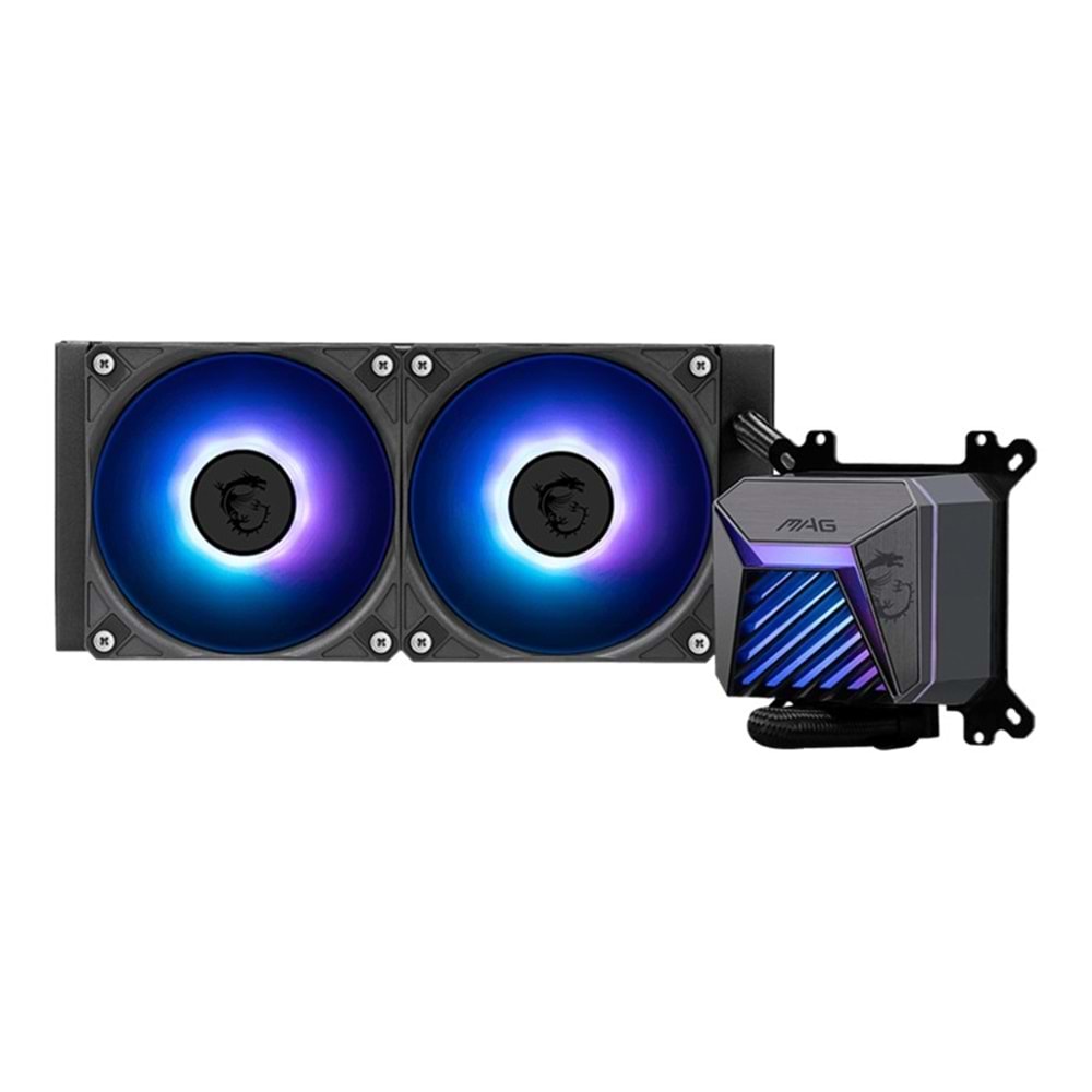 MSI MAG CORELIQUID A15 240 SİYAH ARGB CPU SIVI SOĞUTUCU (LGA 1851/1700/AM4/AM5 UYUMLU) 