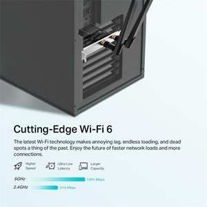 TP-LINK ARCHER TX20E AX1800 WI-FI 6 BLUETOOTH 5.2 PCIE ADAPTOR 