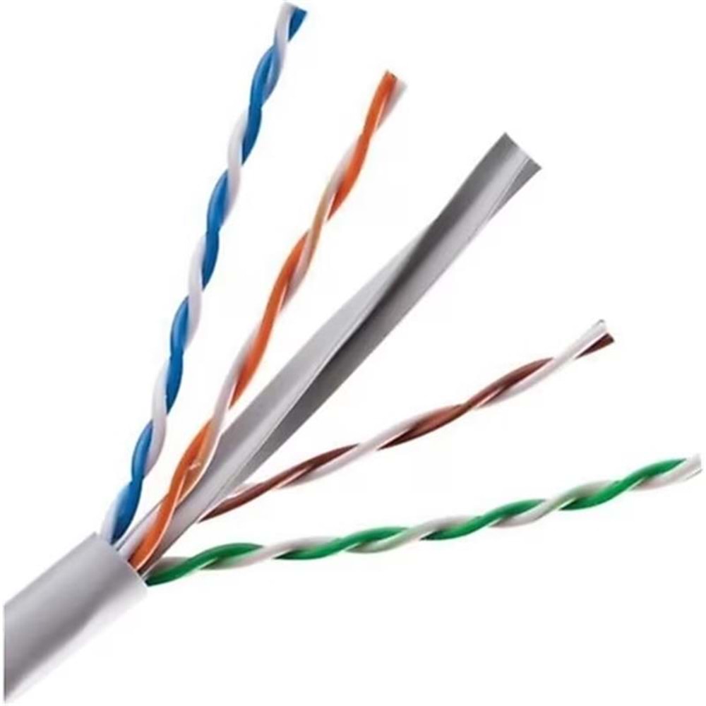 SENSEI SC-500LZSH 500METRE 23AWG 350MHZ U/UTP %100 BAKIR CAT6 HALOJEN FREE GRI RENK KABLO 