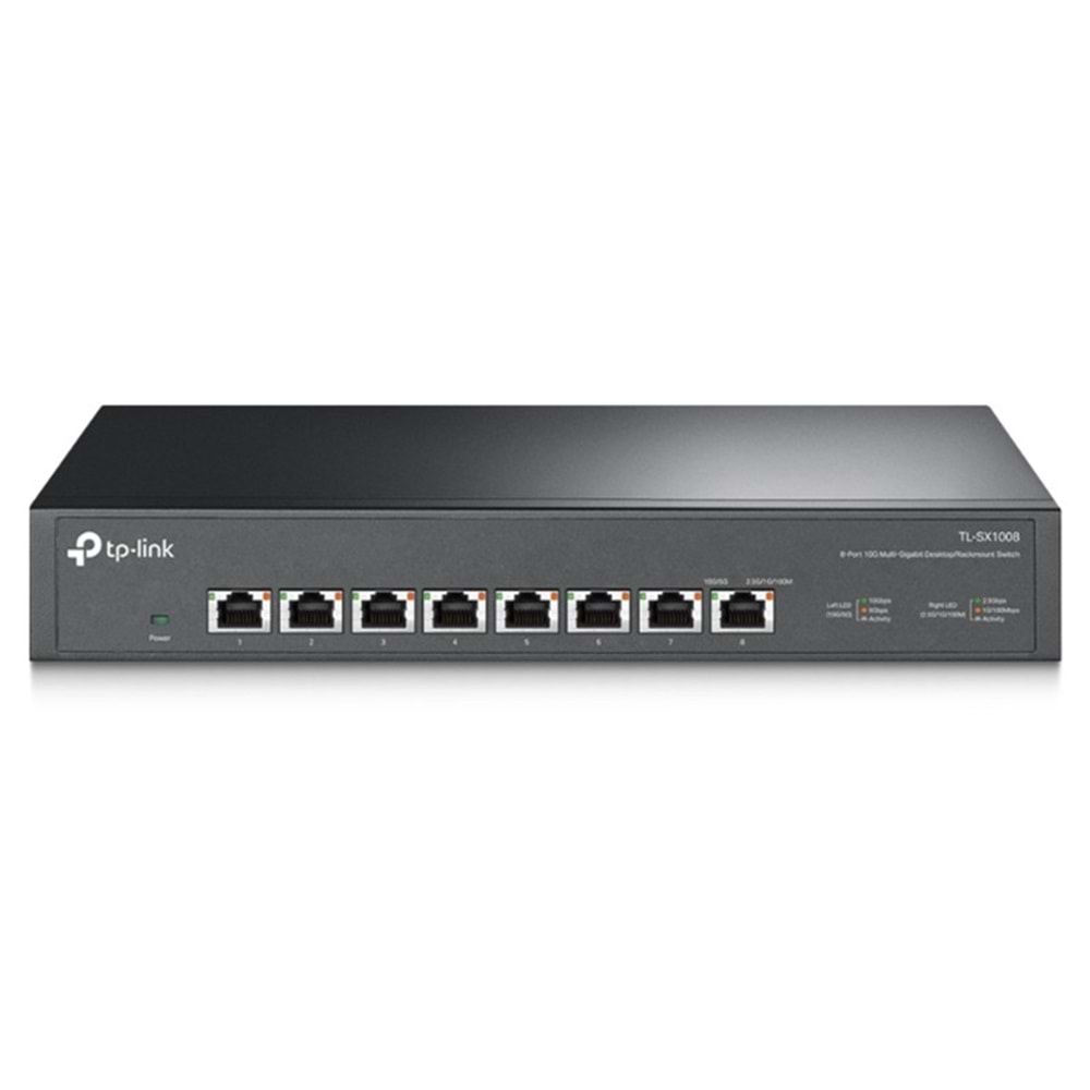 TP-LINK TL-SX1008 8 PORT 10G MULTI GIGABIT RJ45 METAL KASA RACKMOUNT SWITCH 