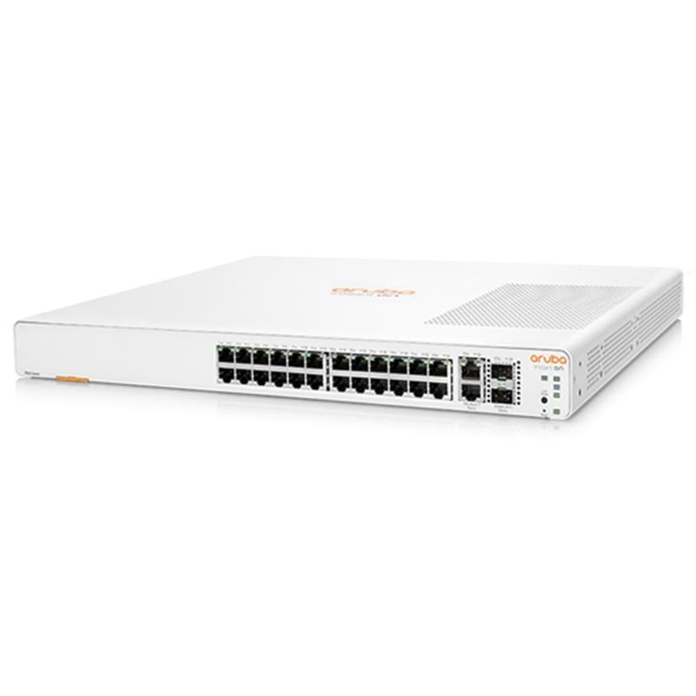 HPE JL807A ION 1960 24 PORT GIGABIT + 2X10GB SFP PORT POE 370W RACKMOUNT SWITCH 