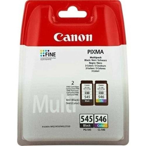 CANON PG-545/CL-546 MULTIPACK MUREKKEP KARTUS 2 LI + KAGIT HEDIYELI 